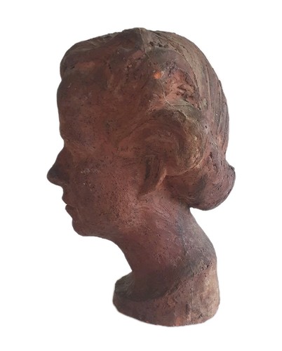 Art deco female bust - deco, sculpture
