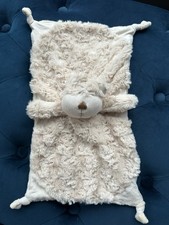 Mamas & and Papas Crumble Bear Comforter Blanket Soother beige M&P soft toy vgc