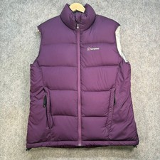 Berghaus Gilet Size 16 Purple Down Filled Puffer Body Warmer Walking Hiking Vest