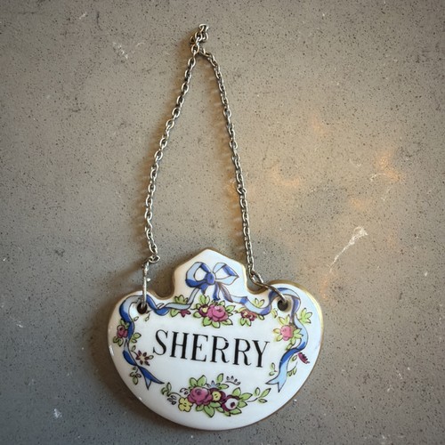Vintage sherry decanter label - sherry,