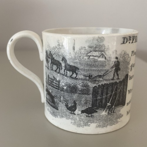 Antique pearlware small mug - pearlware,