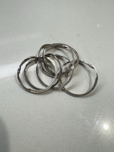 Vintage band silver puzzle - 6,