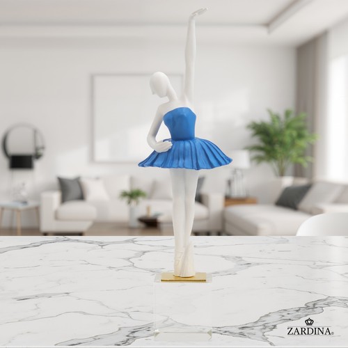 Blue ballet dancer modern - blue,