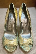Gina Shoes, Golden, Very Good