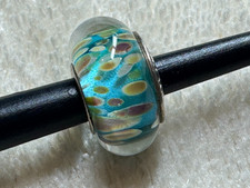 Chamilia Murano Glass Aqua Reef #OB150 Sterling Silver 925 Charm Orig Owner