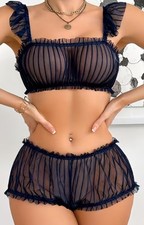 Womans unisex Navy Sheer
