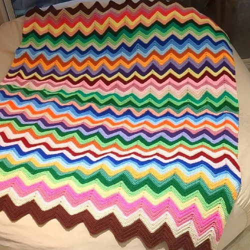 Vintage handmade chevron - vintage,