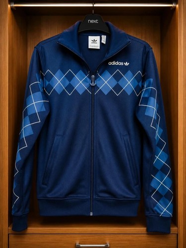 Adidas argyle track top - , zipped