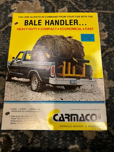 Carmaco bale handler brochure - handler,