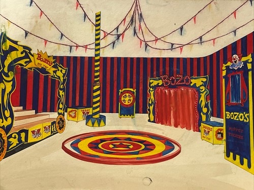 Vintage bozo clown - circus, show