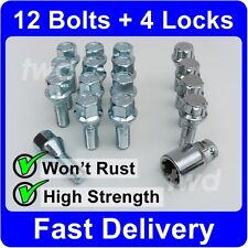 16 x ALLOY WHEEL BOLTS & LOCKS FOR VAUXHALL ASTRA MK3 MK4 MK5 LUG NUT STUD [H3b]