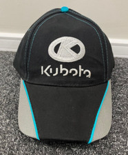 NEW GENUINE KUBOTA BLACK & BLUE CAP FULLY ADJUSTABLE, FREE TRACKED DELIVERY