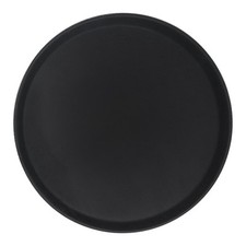 1x Black 35.5cm Round Non-Slip