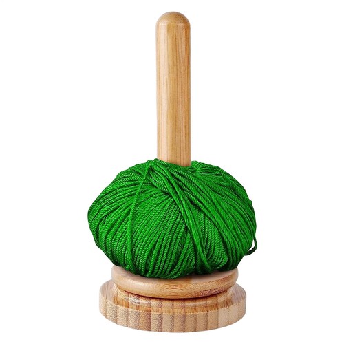 Yarn ball holder - holder, rotatable
