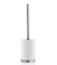 Blomus Ara Toilet Brush And Soap Dispenser Ceramic Stainless Steel Set White 