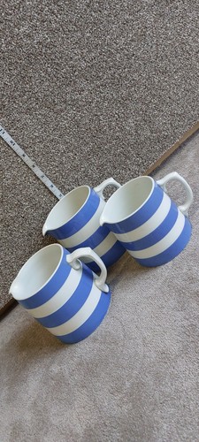 Green cornishware set of 3 - green,