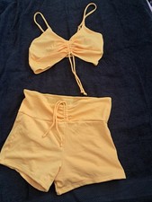 Ladies bright yellow bikini