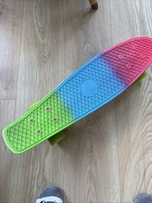 Penny Board Skateboard Pink Blue Green Gradient 22"