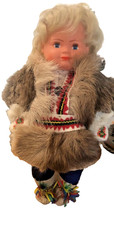 Vintage 13" Eskimo Inuit Doll