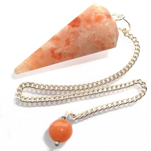 Sunstone point dowsing - sunstone,