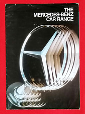 1989 MERCEDES RANGE Sales Brochure inc 190E 2.5-16 500SL 300E-24 230TE 560SEL
