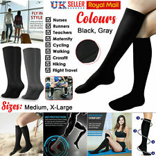 COMPRESSION FLIGHT SOCKS UNISEX MIRACLE TRAVEL ANTI SWELLING FATIGUE DVT SUPPORT