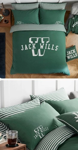 Designer green bedding varsity - green,