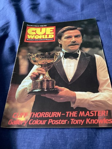 Cue world march - cue, 1985,snooker