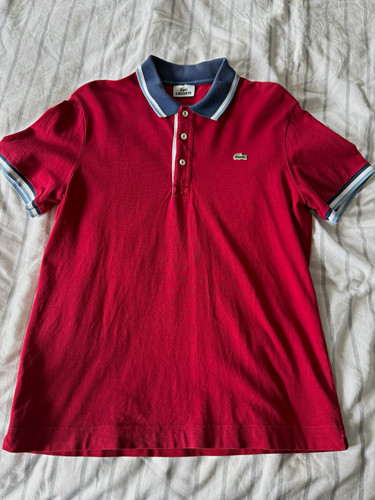Lacoste men red polo shirt - lacoste,