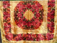 vintage IRIDESCENT GOLD RED