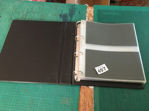 497 binder containing - binder, old