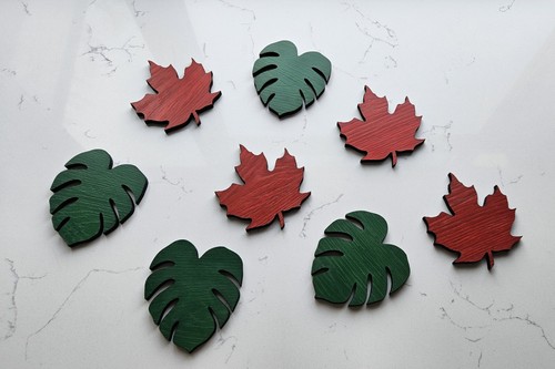 Leaf coasters - leaf,