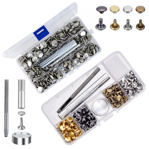 100pcs set double cap rivets - 100pcs,