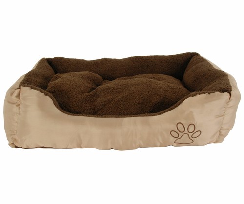 Dog bed 75x58x19cm beige - bed,