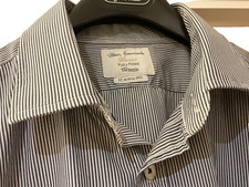 JOHN FRANCOMB BY T M LEWIN STRIPED COTTON SHIRT SIZE 17"
