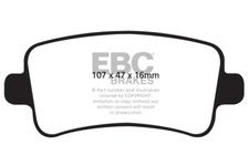 EBC Yellowstuff Rear Brake Pads for Vauxhall Insignia 2.8 T/T VXR 325HP 2009>17