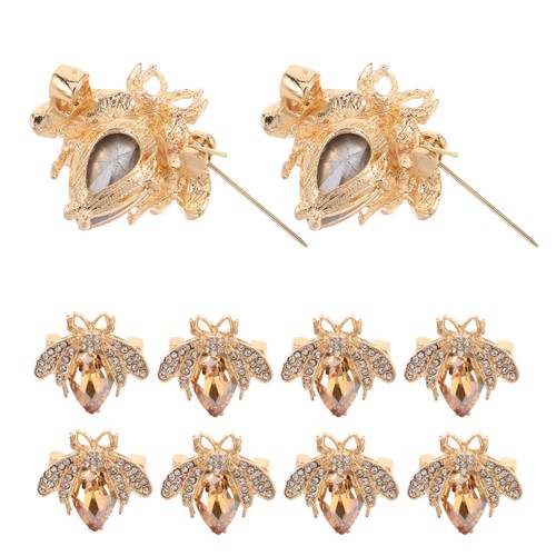 10pcs vintage alloy bee - alloy, brooch