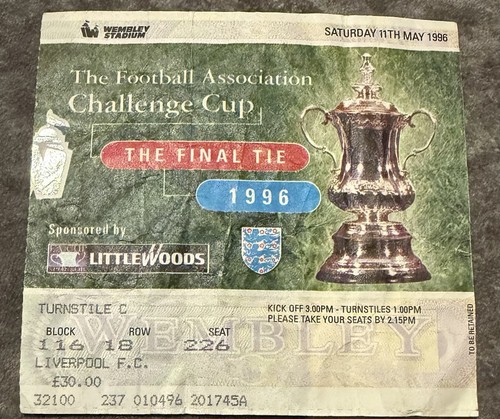 Cup final 1996 - cup, liverpool