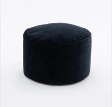 Dunelm Eliza Pouffe luxe navy