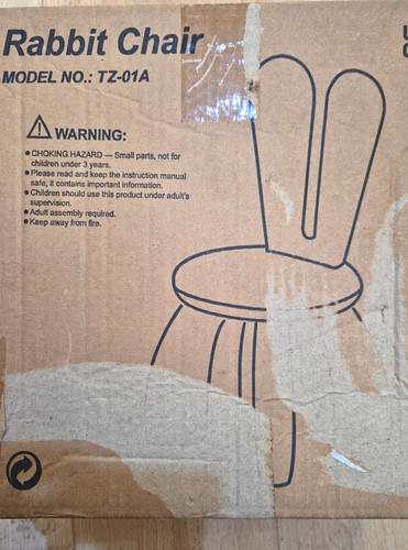 Rabbit chair 01a brown - rabbit, tz-01a