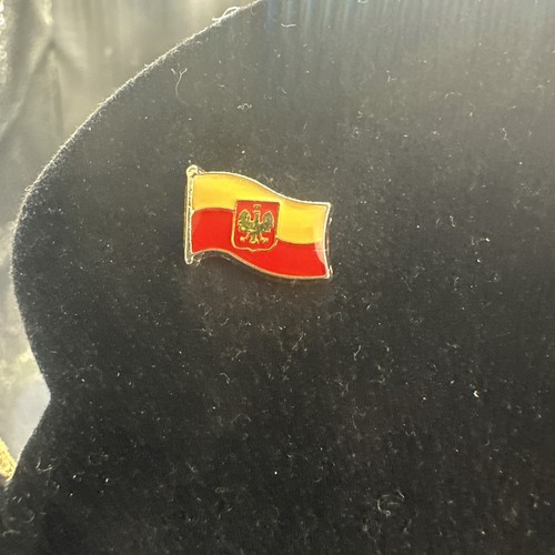Polish łódź flag enamel - Łódź,