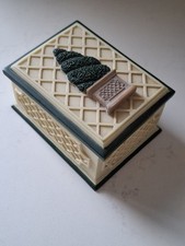 Vintage Topiary Trinket Box