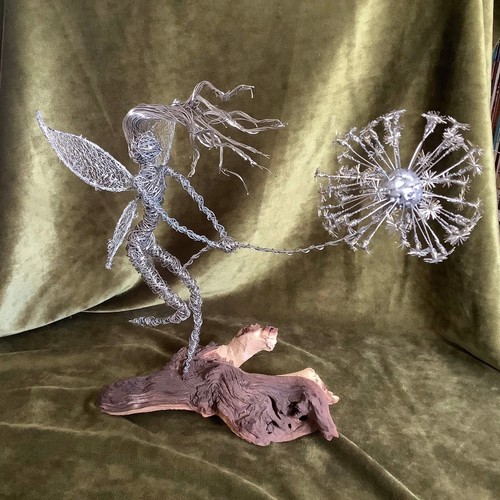 Bespoke wire dandelion fairy - bespoke,
