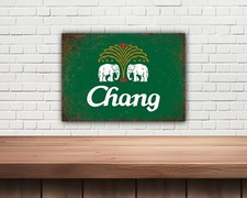 CHANG metal beer sign,mancave
