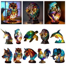 NEW Stained Resin Animal Night