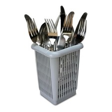 Square Grey Cutlery Basket -