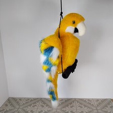 Genesis Real Soft Toys Parrot on Perch