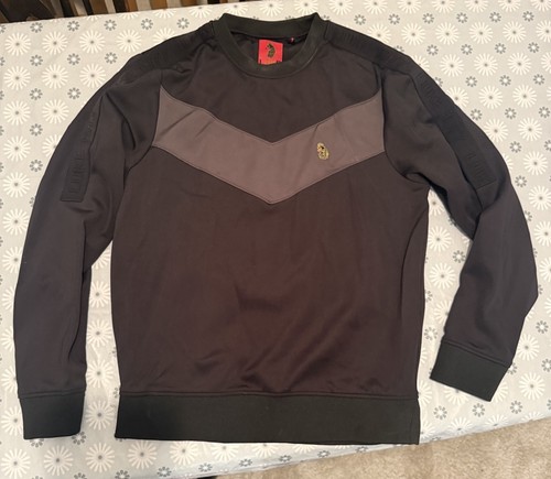 Men small black luke - black, jumper