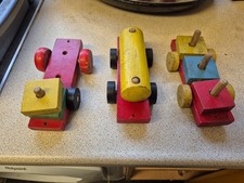 3 x Decorative Old Painted