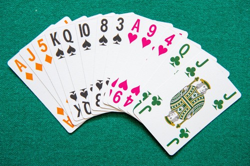Four color playing cards - four-color,